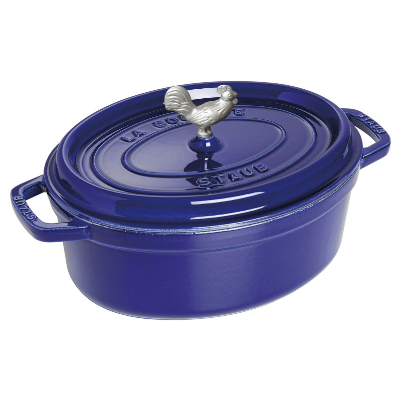 Staub 5.75 qt. NonStick Cast Iron Oval Dutch Oven with Lid & Reviews